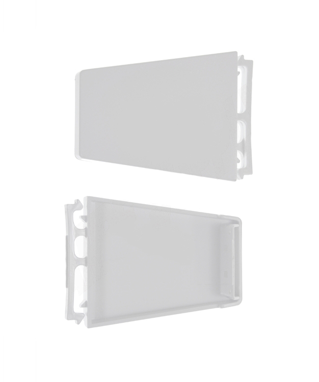 4388286 - Genuine OEM Whirlpool Refrigerator Door Shelf End Cap Set, White, 2 Pieces